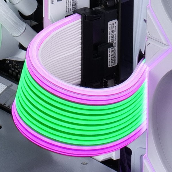 Kabllo zgjatëse ARGB për CPU Lian Li Strimer Wireless, 2 x 8 pin, 2.4 GHz, e bardhë