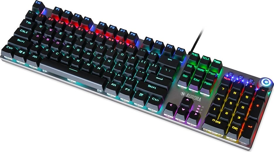 Tastierë iBOX Aurora K-3, USB, e hirtë