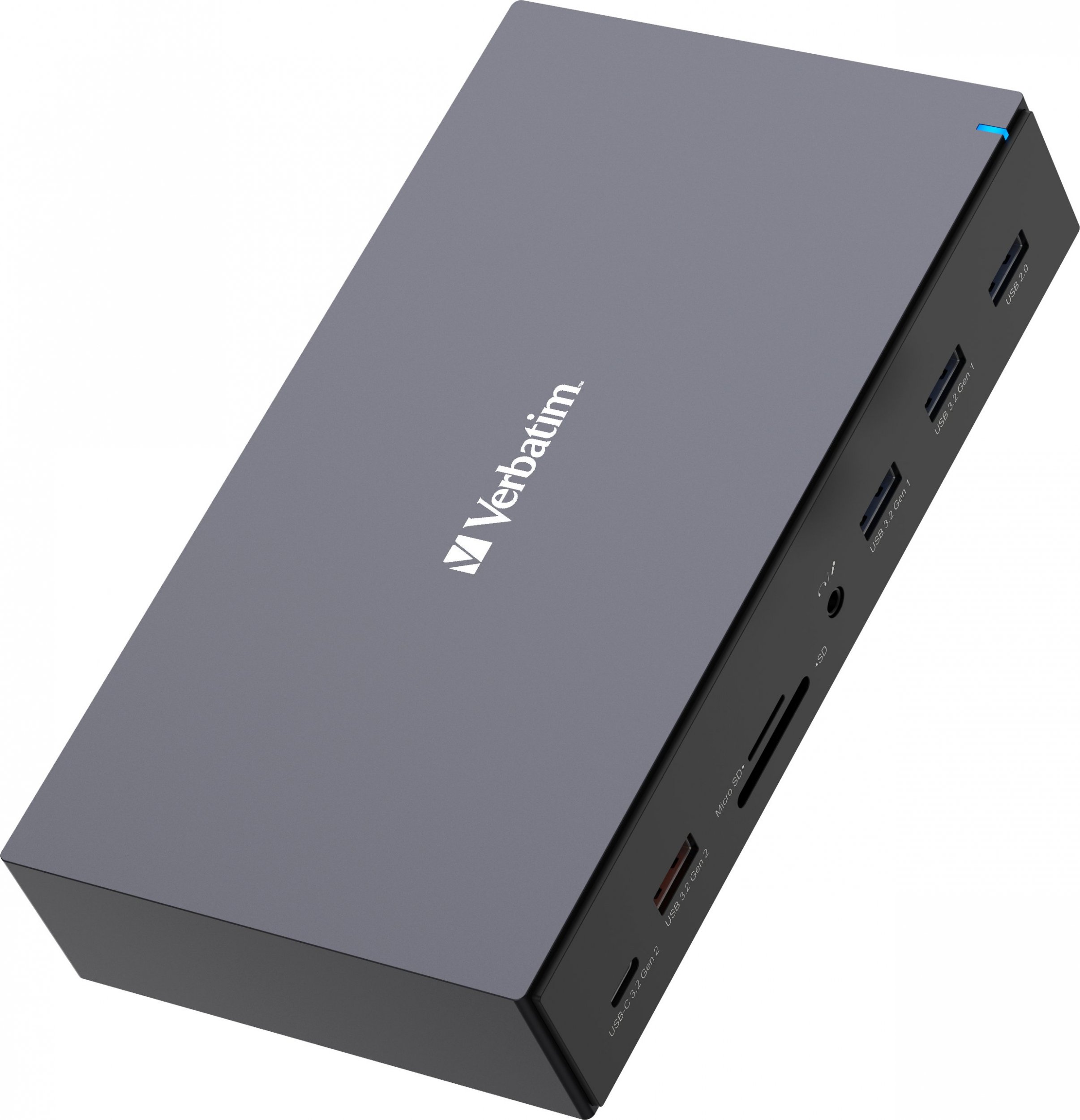 Doking stacion Verbatim CDS-17, 17 porta, USB 3.2 Gen 1 Type C, i zi gri