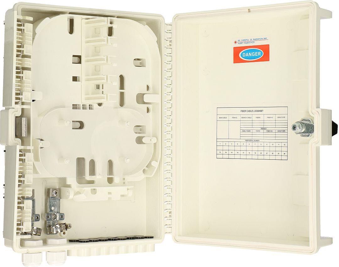 Kuti Extralink EX.8437 për splitter fibër optike, për instalime të brendshme, gri