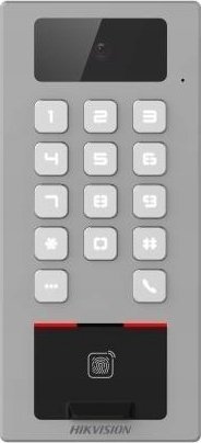 Terminal kontrolli aksesi Hikvision DS-K1T502DBFWX-C, kamerë 2MP, IP65 IK09, gri