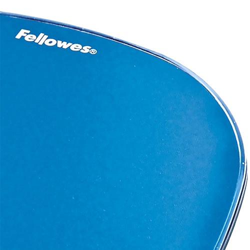 Mousepad me jastëk dore Fellowes Crystals, xhel, blu transparent