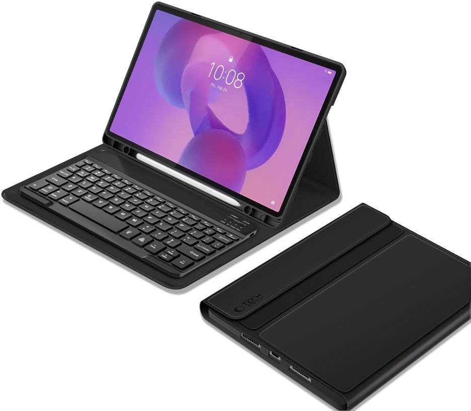 Këllëf me tastierë Tech-Protect SC Pen, Lenovo Idea Tab Pro 12.7 TB-373, Bluetooth, i zi
