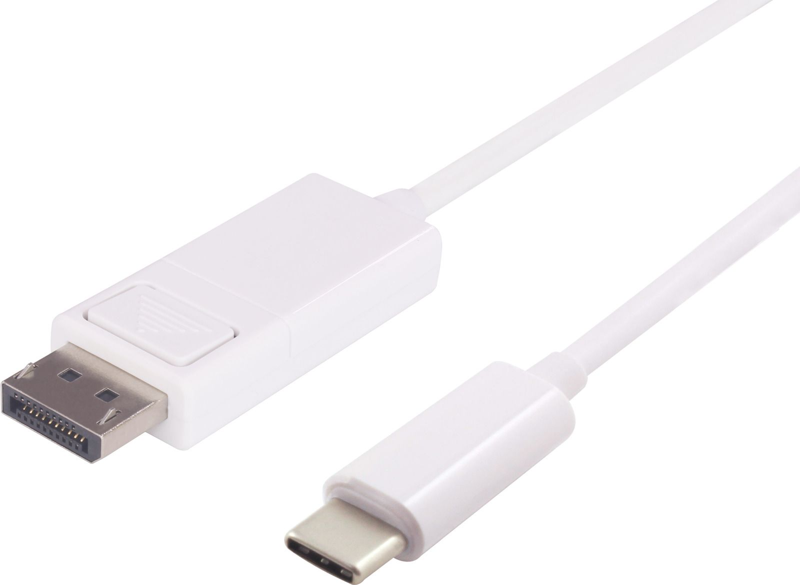 Kabllo USB C në DisplayPort MicroConnect USB3.1CDPB2W, 2 m, 4K 60Hz, e bardhë