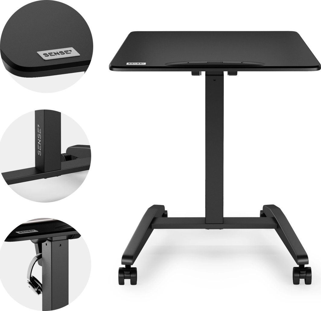 Tavolinë SENSE7 Mobile, e zezë