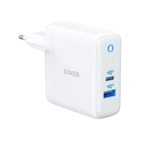 Karikues Anker PowerPort Atom III 45W USB-C + 15W USB-A, i bardhë