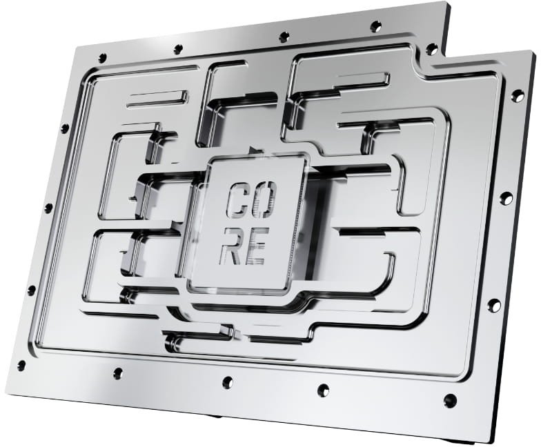 Bllok uji për kartë grafike Alphacool Core GeForce RTX 5090 Suprim Vanguard ARGB, bakër i kromuar, aRGB, transparent