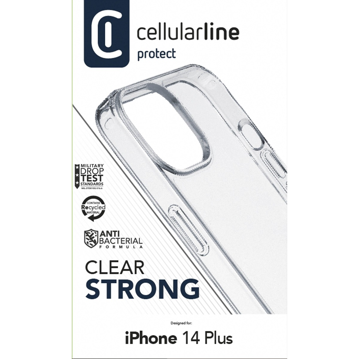 Mbrojtëse Cellularline CLEARDUOIPH14MAXT, për iPhone 14 Max, transparente