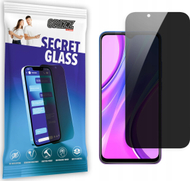 Xham mbrojtës privat Grizz SecretGlass për Xiaomi Redmi 9, efekt privatësie, rezistent ndaj gërvishtjeve, transparent