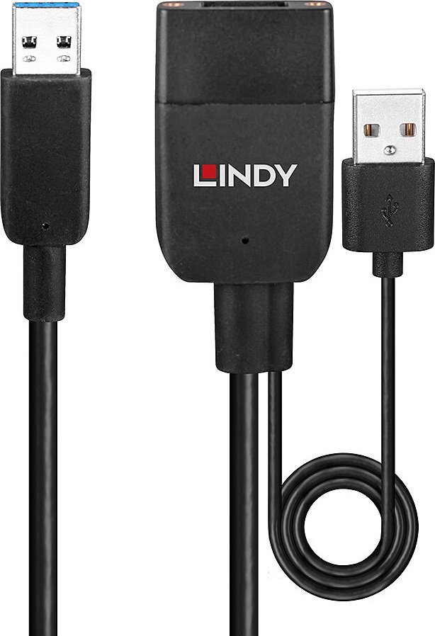 Kabllo USB Lindy Hybrid 35m, USB 3.2 Gen 2, Type A, i zi