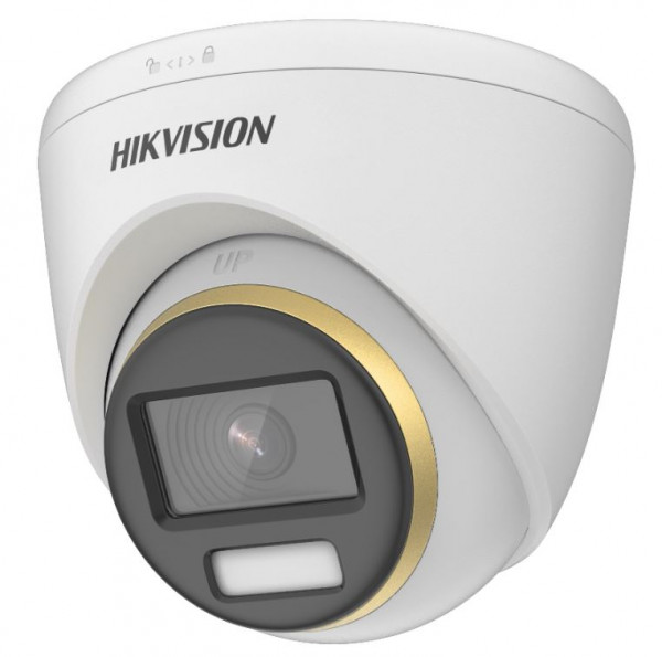 Kamerë sigurie Hikvision DS-2CE72UF3T-E, 8MP 4K ColorVu, 2.8mm, e bardhë