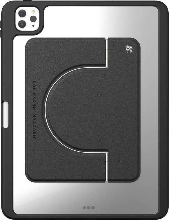 Stendë magnetike FlexWing për tablet, kënd i rregullueshëm, lëkurë, e zezë