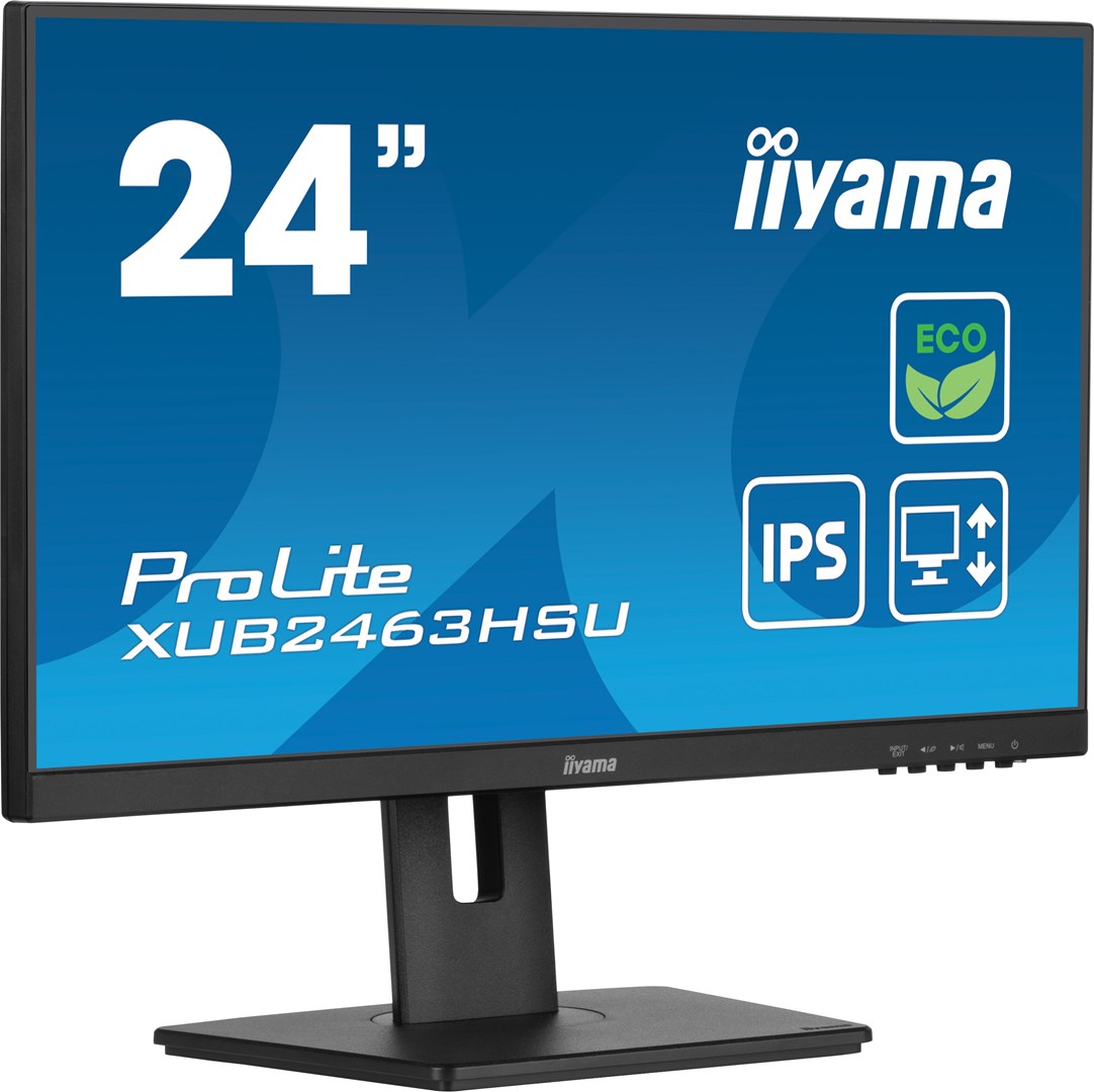Монитор iiyama ProLite XUB2463HSU-B1, 24", 1920 x 1080, 100 Hz, i zi