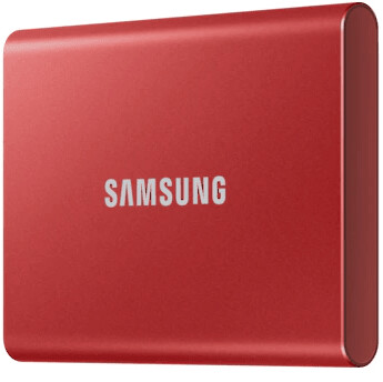 Disk Samsung T7, 2TB, i kuq