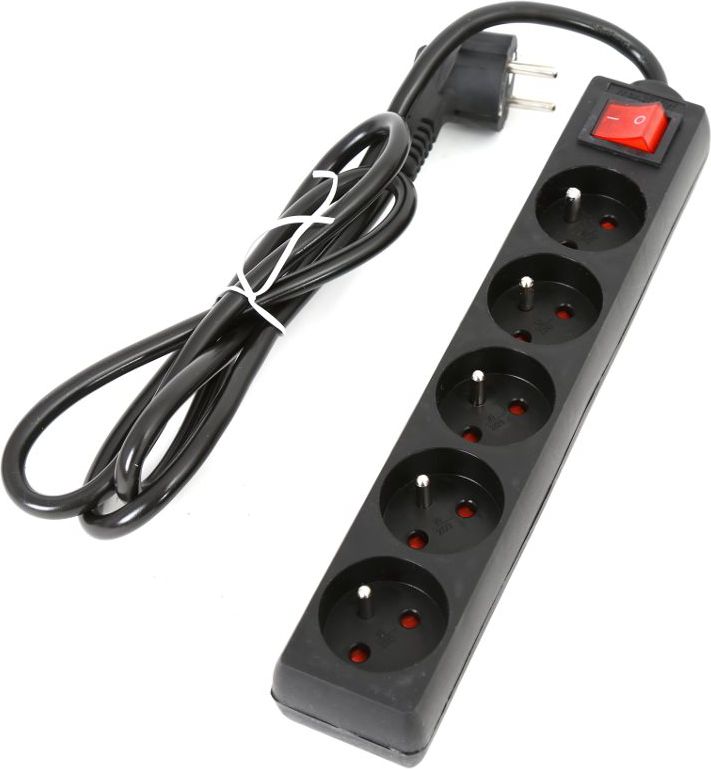 Zgjatës elektrik Fiesta 42042, 5 presa tip E, 1.5m, i zi