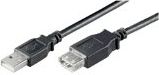 Kabllo Goobay USB A - USB A (93600), 3m, e zezë