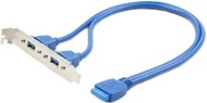 USB Gembird 3.0 x2 socket, e kaltër