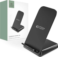 Karikues wireless Tech-Protect Qi15W-S2, 15W, me bazë mbajtëse, i zi