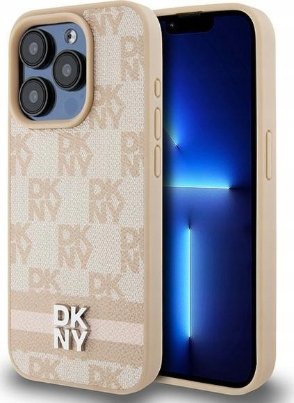 Kopertinë DKNY DKHCP15XPCPTSSP, për iPhone 15 Pro Max 6.7", hardcase lëkurë eco, rozë