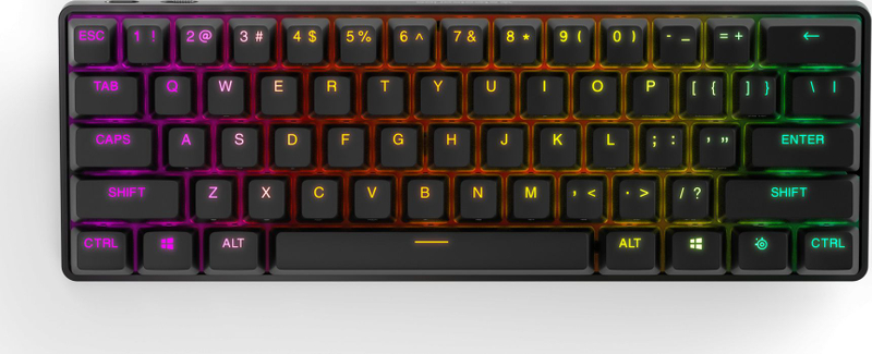 Tastierë SteelSeries Apex Pro Mini WL 60%, mekanike OmniPoint 2.0, pa tela, e zezë