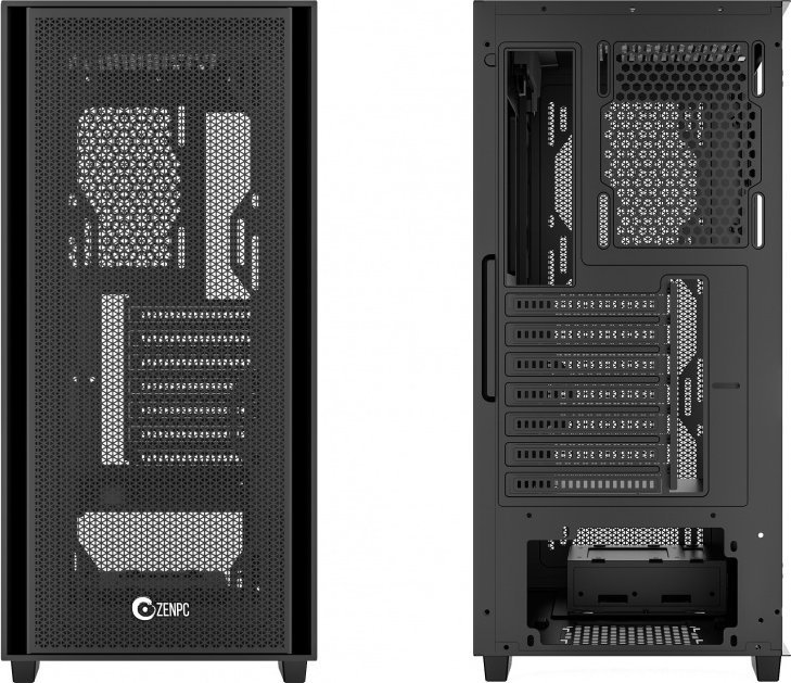 Kasë Zenpc Z1 Mesh Glass Core, Midi Tower