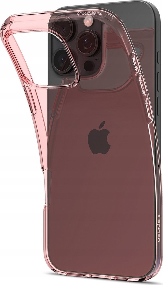 Kapak telefoni Spigen Crystal Flex për iPhone 16 Pro Max, transparent, rozë kristal 2