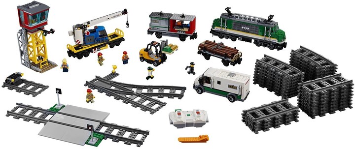 Set figurash LEGO City 60198 Freight Train