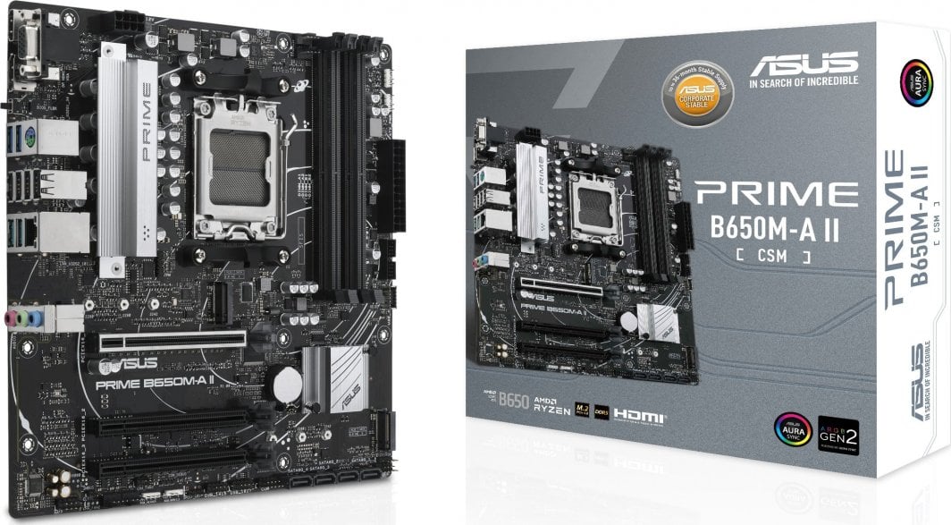 Plakë amë Asus PRIME B650M-A II-CSM, Micro ATX, DDR5, PCIe 5.0, e zezë