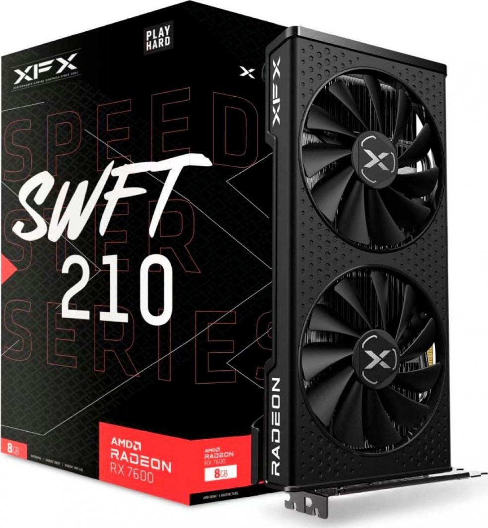 Kartelë grafike XFX Speedster SWFT 210 Radeon RX 7600 8GB GDDR6