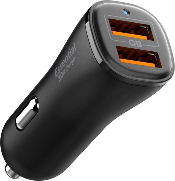 Ngarkues veture Spigen Essential EV302, 30W, 2x USB A, i zi