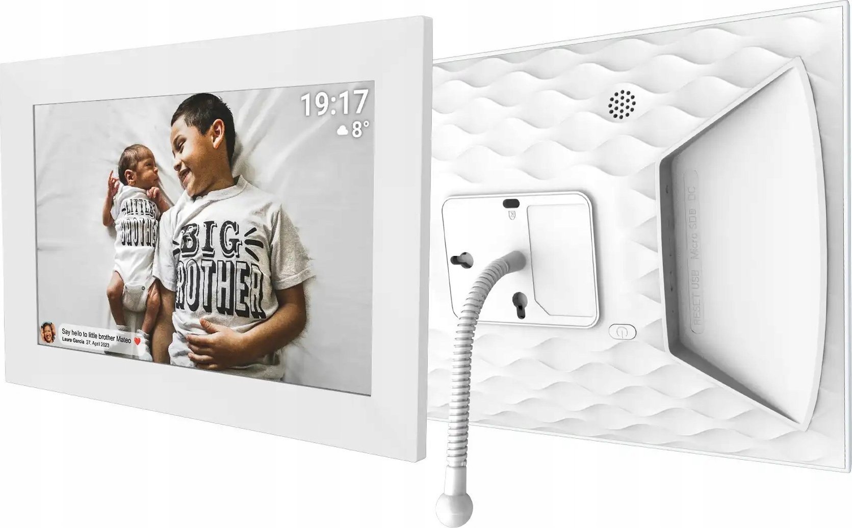 Kornizë dixhitale Denver FRAMEO PFF-1026W, 10.1", 16GB, e bardhë