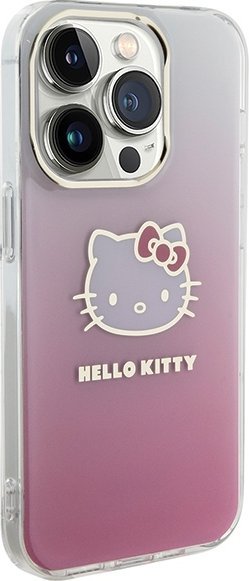 Mbulesë telefoni Hello Kitty HKHCP14LHDGKEP, për iPhone 14 Pro 6.1", gradient rozë, hardcase