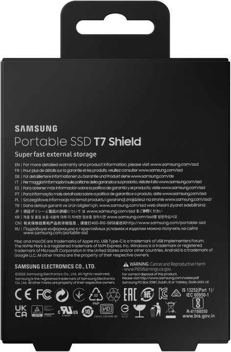 Disk i jashtëm Samsung T7 Shield, 2TB, i zi
