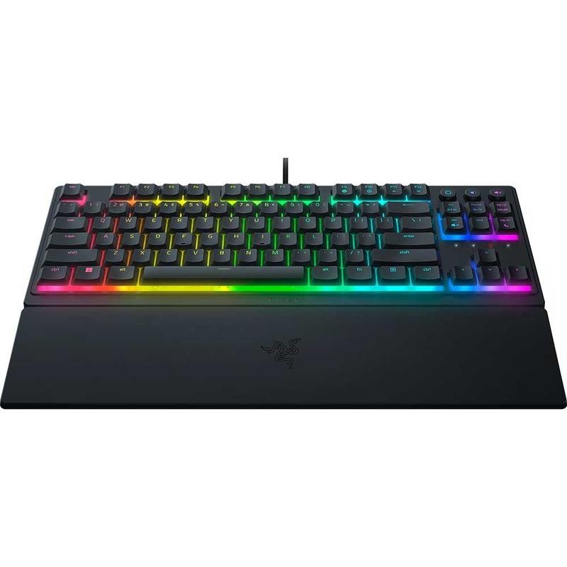 Tastierë gaming Razer Ornata V3 TKL, mecha membrane, Razer Chroma RGB, e zezë