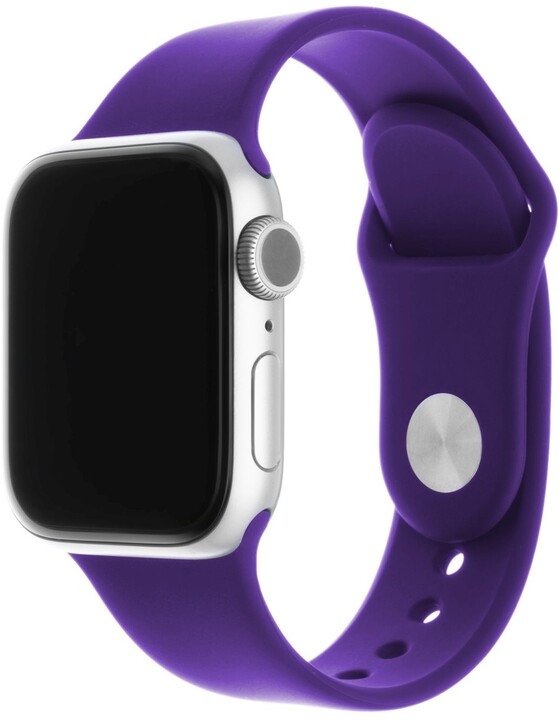 Rrip silikoni FIXED për Apple Watch 38/40 / 41mm, 2 gjatësi, vjollcë
