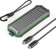 Kuti e jashtme për SSD Orico OTPX-G2, M.2 NVMe SATA, USB-C 3.2, gri e gjelbër