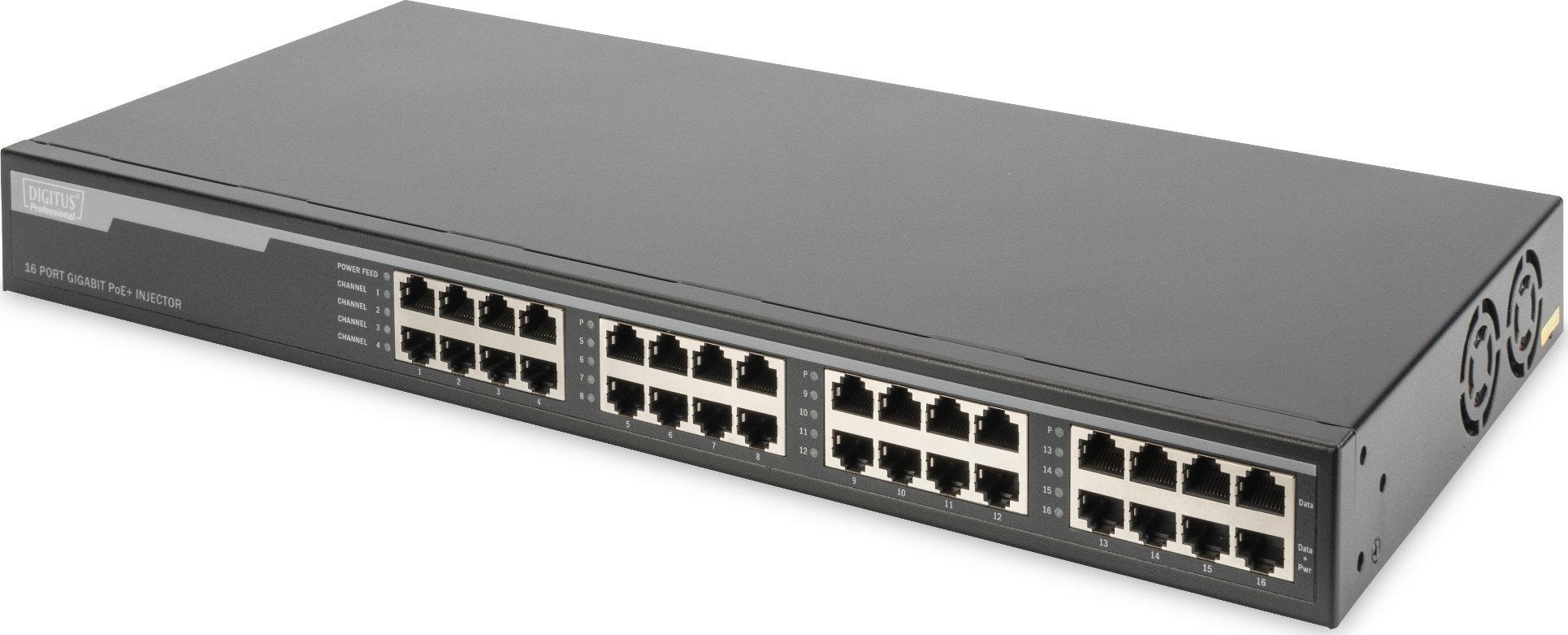 Injektor PoE+ Digitus 16 porta, Gigabit, 250W, i zi