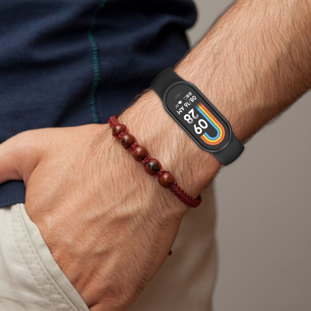 Rrip dore Tech-Protect IconBand për Xiaomi Smart Band 8 8 NFC, TPU, i rregullueshëm, bezhë
