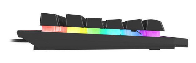 Tastierë lojërash GENESIS Rhod 500 RGB, USB, QWERTY, e zezë/e hirtë