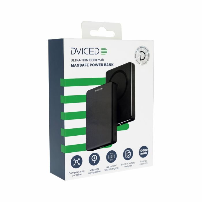 Dviced Ultrathin MagSafe Power Bank 10000mAh, Black