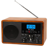 Radio kuzhine BLOW RA9 V2, retro portative, Bluetooth USB SD, kafe