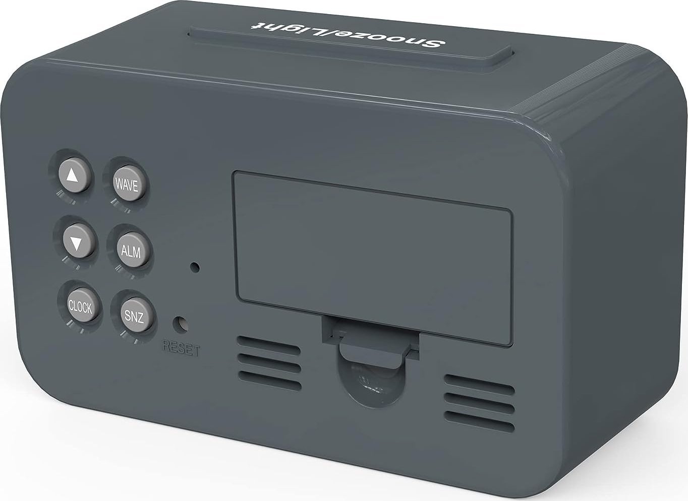 Orë alarmi dixhitale Mebus 51460, ekran LCD, matje temperature, antracit