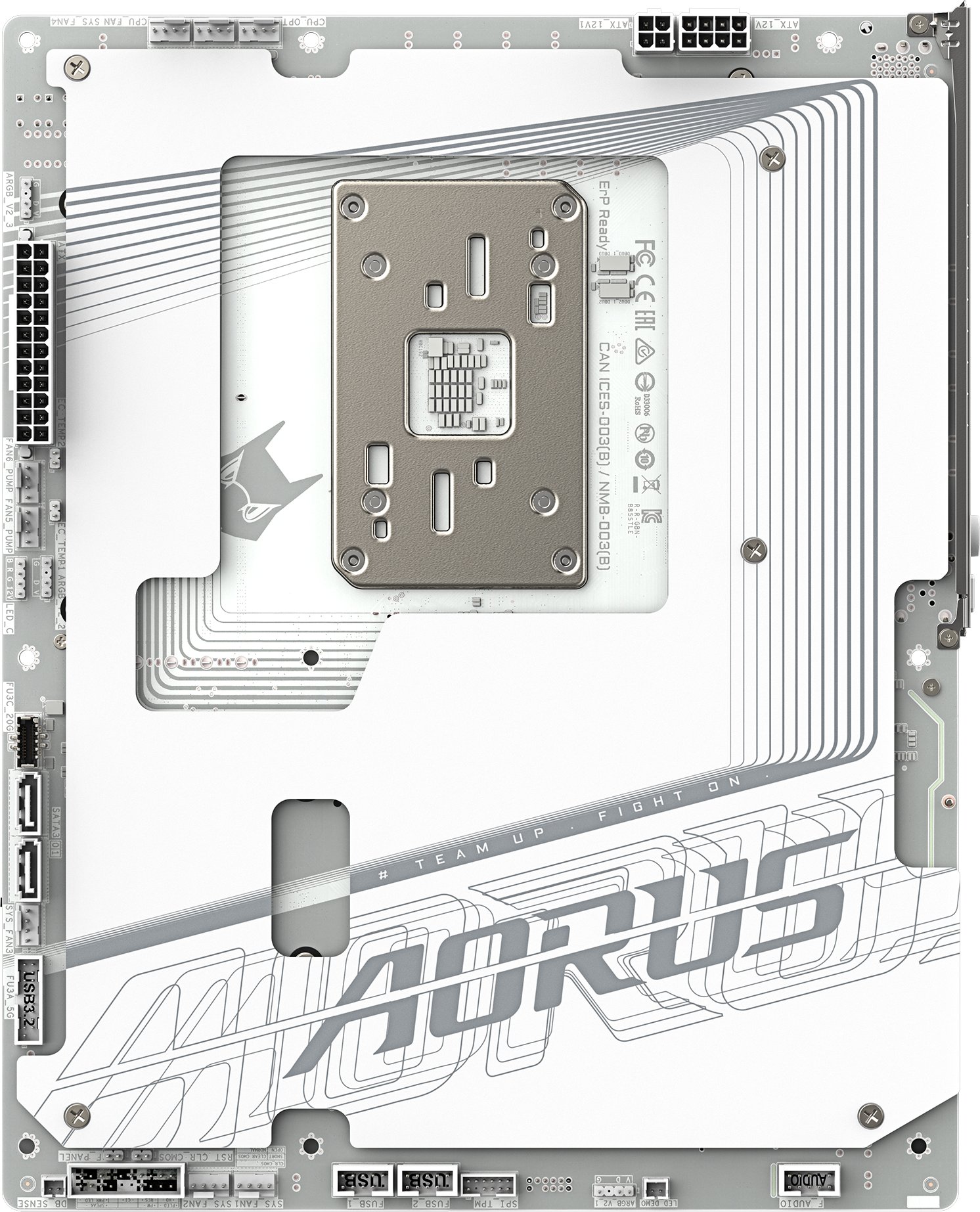 Pllakë amë GIGABYTE B850 AORUS STEALTH ICE, DDR5, 4x M.2, PCIe 5.0, e bardhë