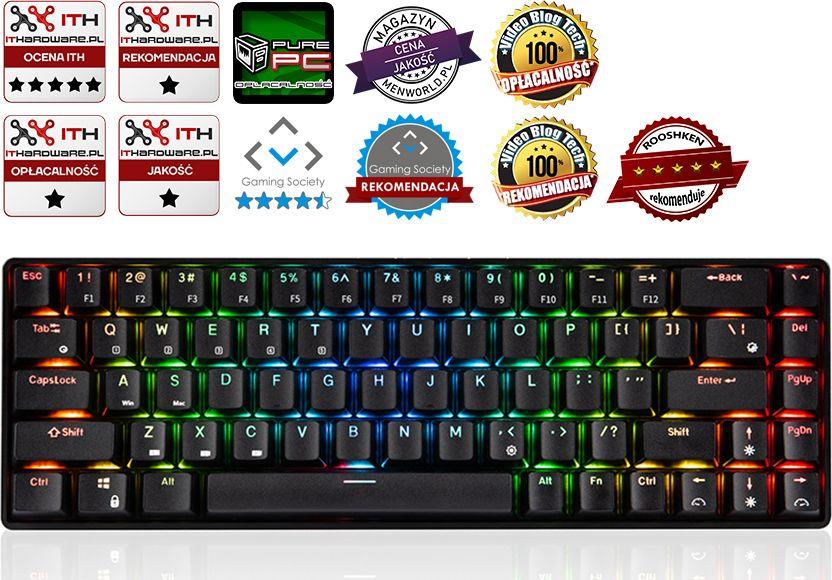 Tastierë Modecom Volcano Lanparty RGB BT, US, e zezë