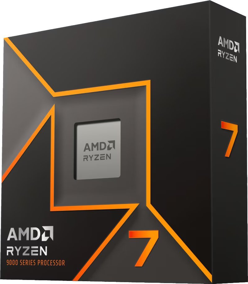 Procesor AMD Ryzen 7 9700X, 8 bërthama 16 thread, 3.8 GHz 5.5 GHz Boost, argjendtë