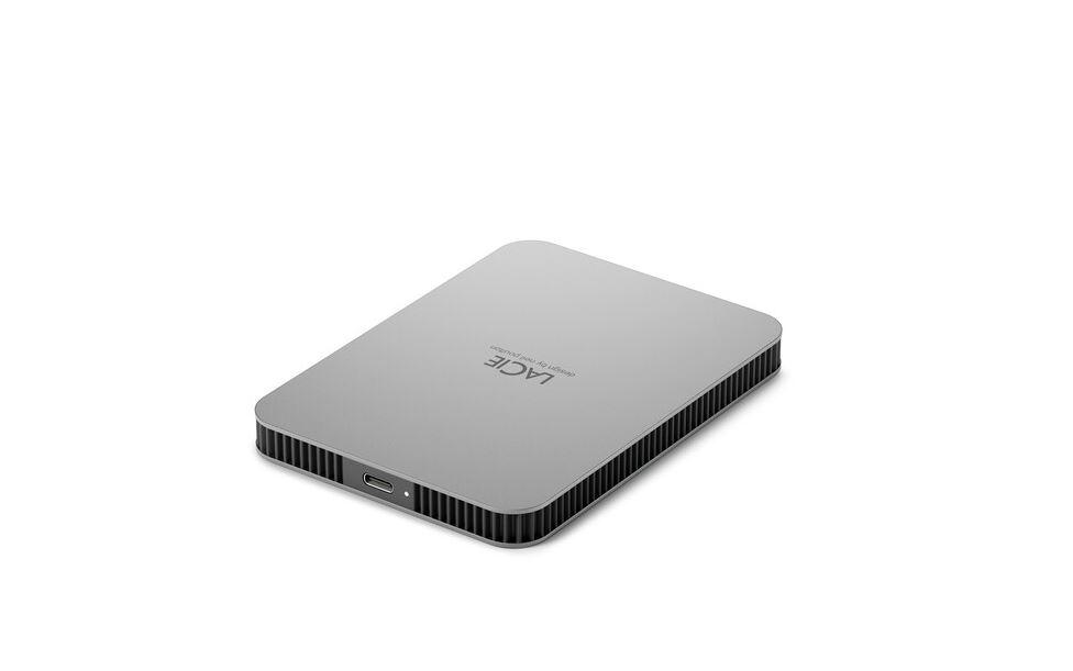 Disk i jashtëm LaCie Mobile Drive V2, 4TB, USB C, argjendtë