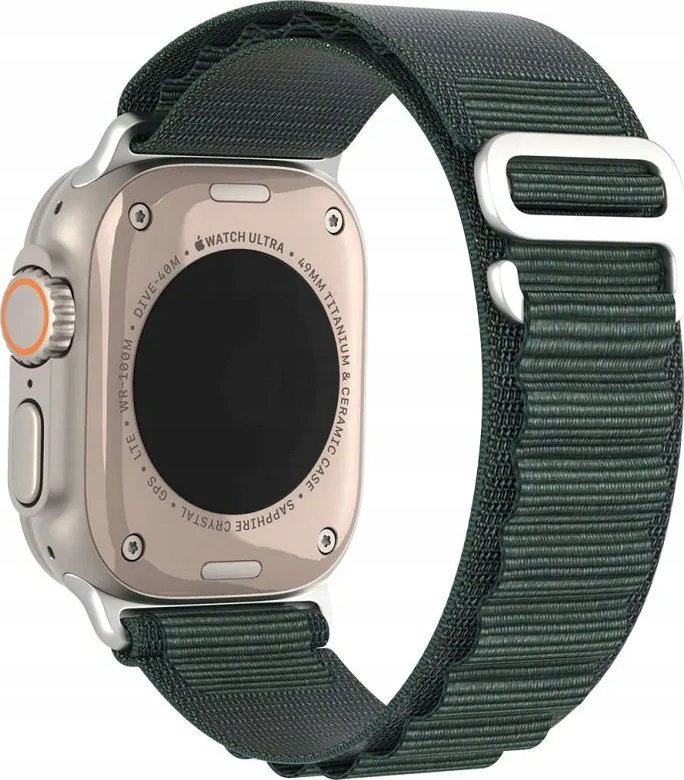 Rrip ore Dux Ducis GS Series, për Apple Watch 42 44 45 mm, najlon, i gjelbër