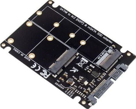 Adaptues GEMBIRD EE18-M2S3PCB-01, M.2 NGFF në Micro SATA 1.8", SATA 3