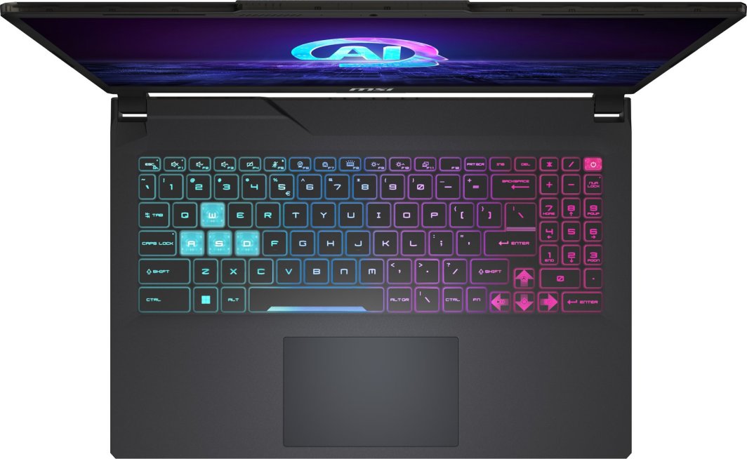 Laptop MSI Cyborg 15 AI A1VFK-017NL, 15.6", Intel Core Ultra 7 155H, 16GB RAM, 512GB SSD, NVIDIA GeForce RTX 4060