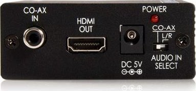 Konvertues video StarTech 8STCPNTA2HDMI, Component në HDMI, me audio, i zi